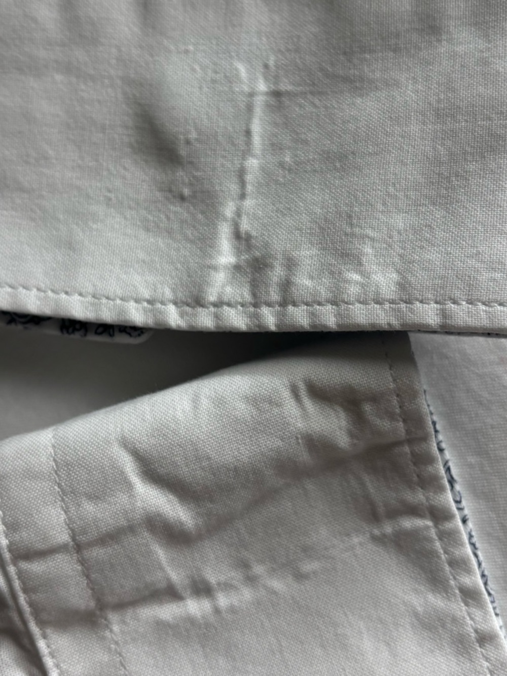 Ted Baker White Long-Sleeve Dress Shirt with Subtle Patterned Inner Collar XL - Picture 5 of 9
